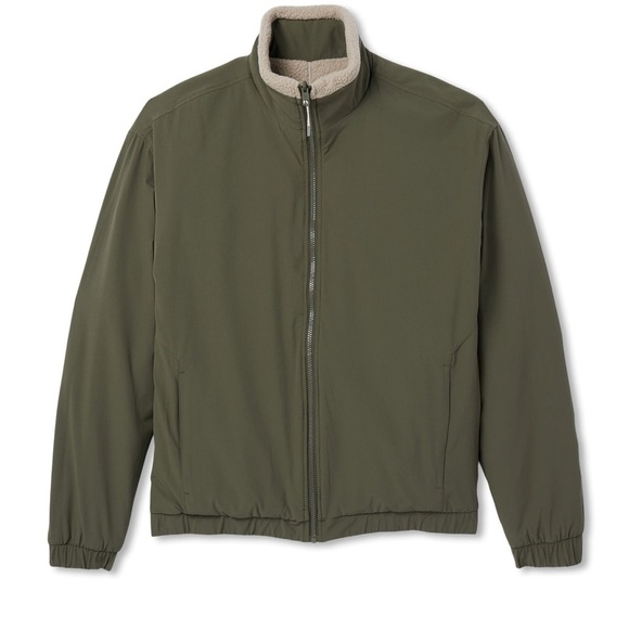 Vuori Men's Reversible Morrow Full Zip Jacket In Toast Size 2XL - Picture 14 of 16